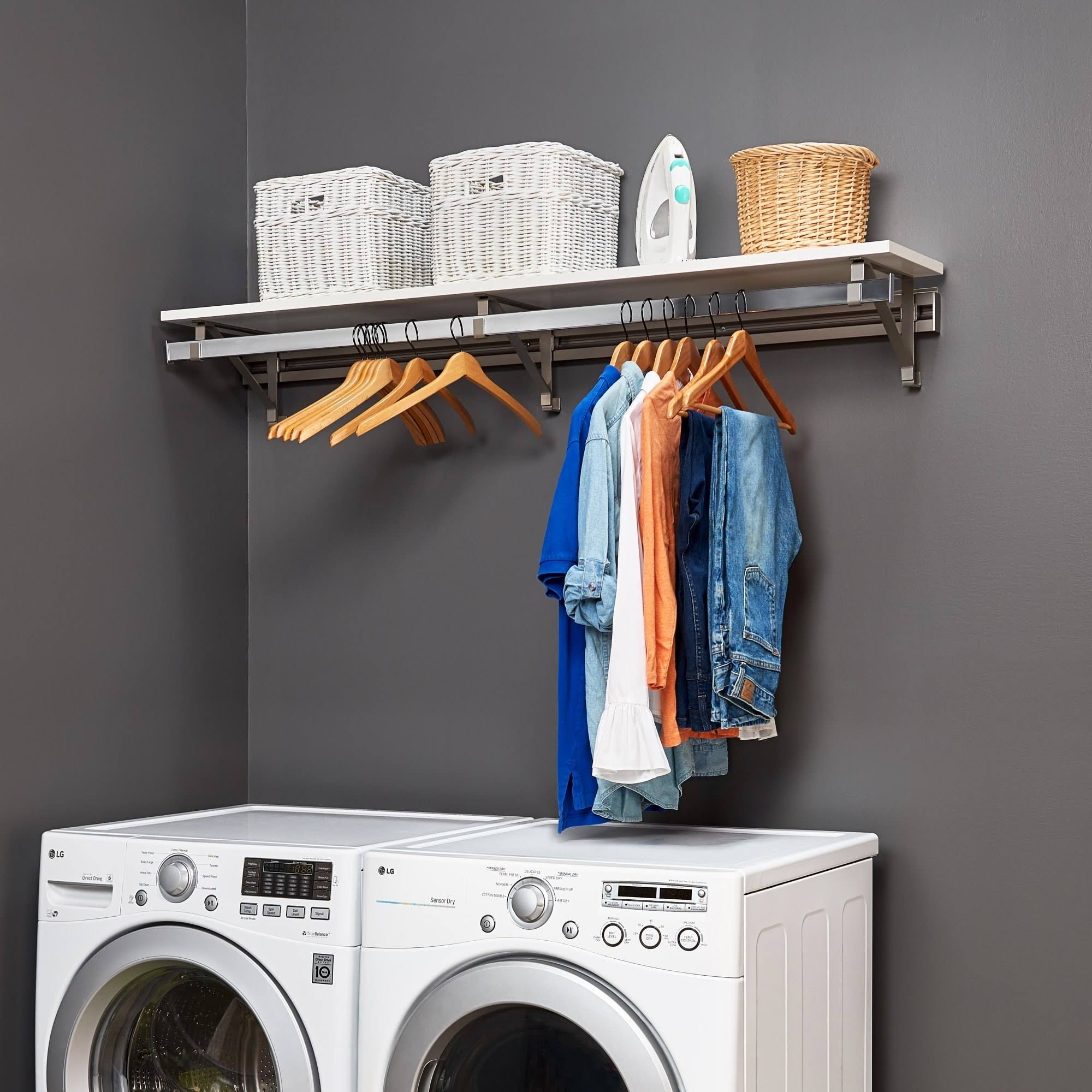 Arrange A Space Lhs Finest Laundry Room Organizer System Kit - PX_EOUGWDDR