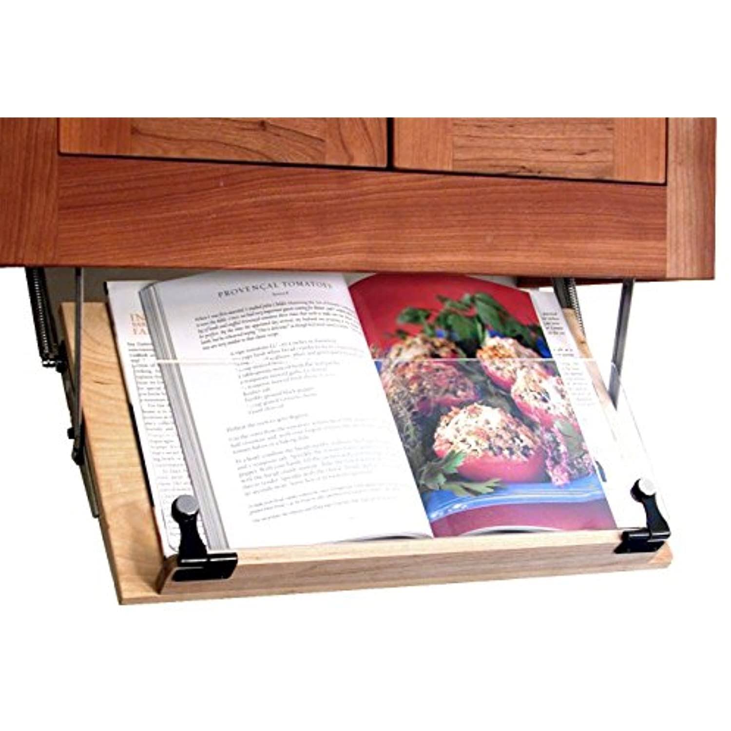 Clear Solutions Under Cabinet Mounted Cookbook Wood LO_YHQZCVHO