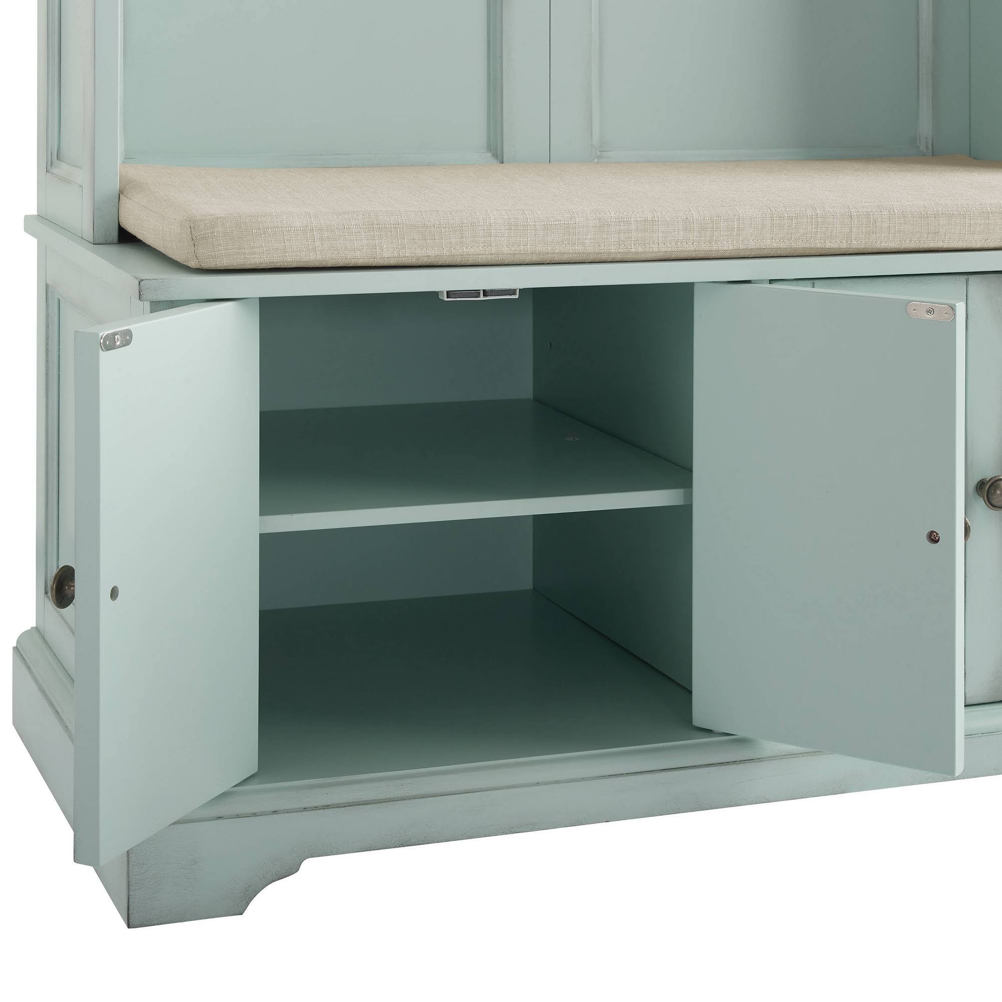 Crosley Holbrook Distressed Seafoam Blue Hall WU_6T8BX4OH