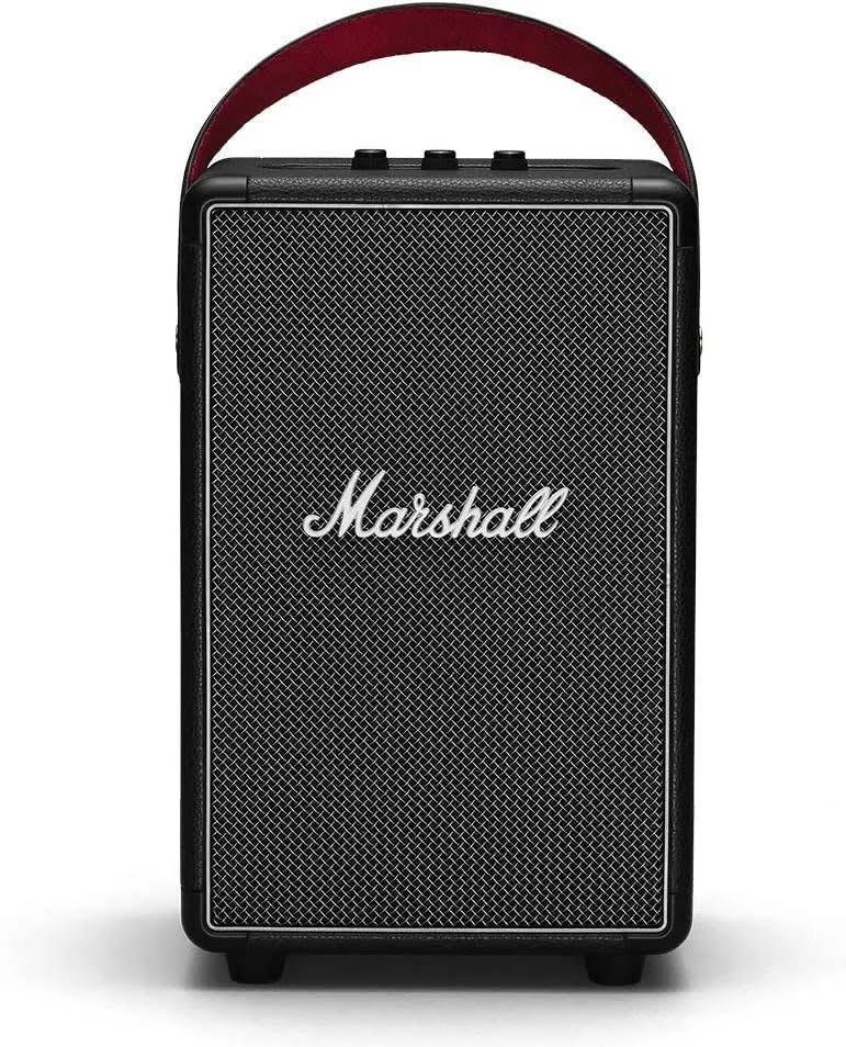 Marshall Tufton Portable Bluetooth Speaker Black Shelf/Desk, Water Resistant, Control Buttons Multi Speaker Pairing, Aux Input MY_DSAGEJUD