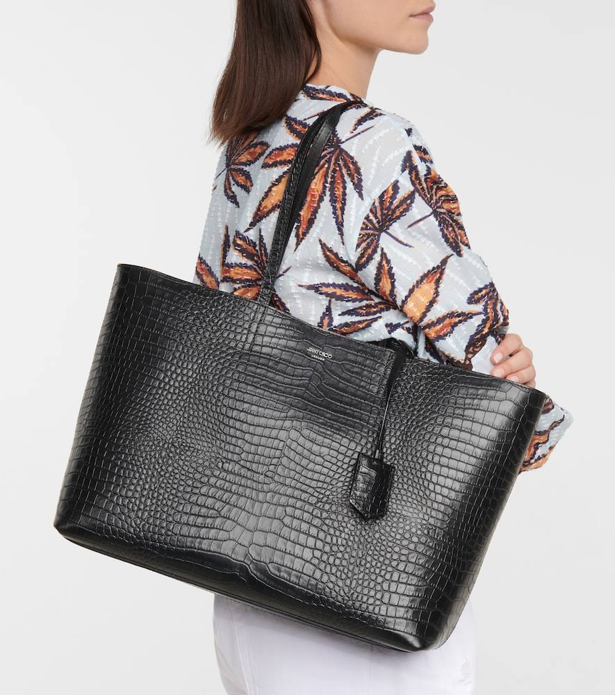 Jimmy Choo Nine2five East/West Croc Embossed Leather Tote - 9T_PFIR1LSC