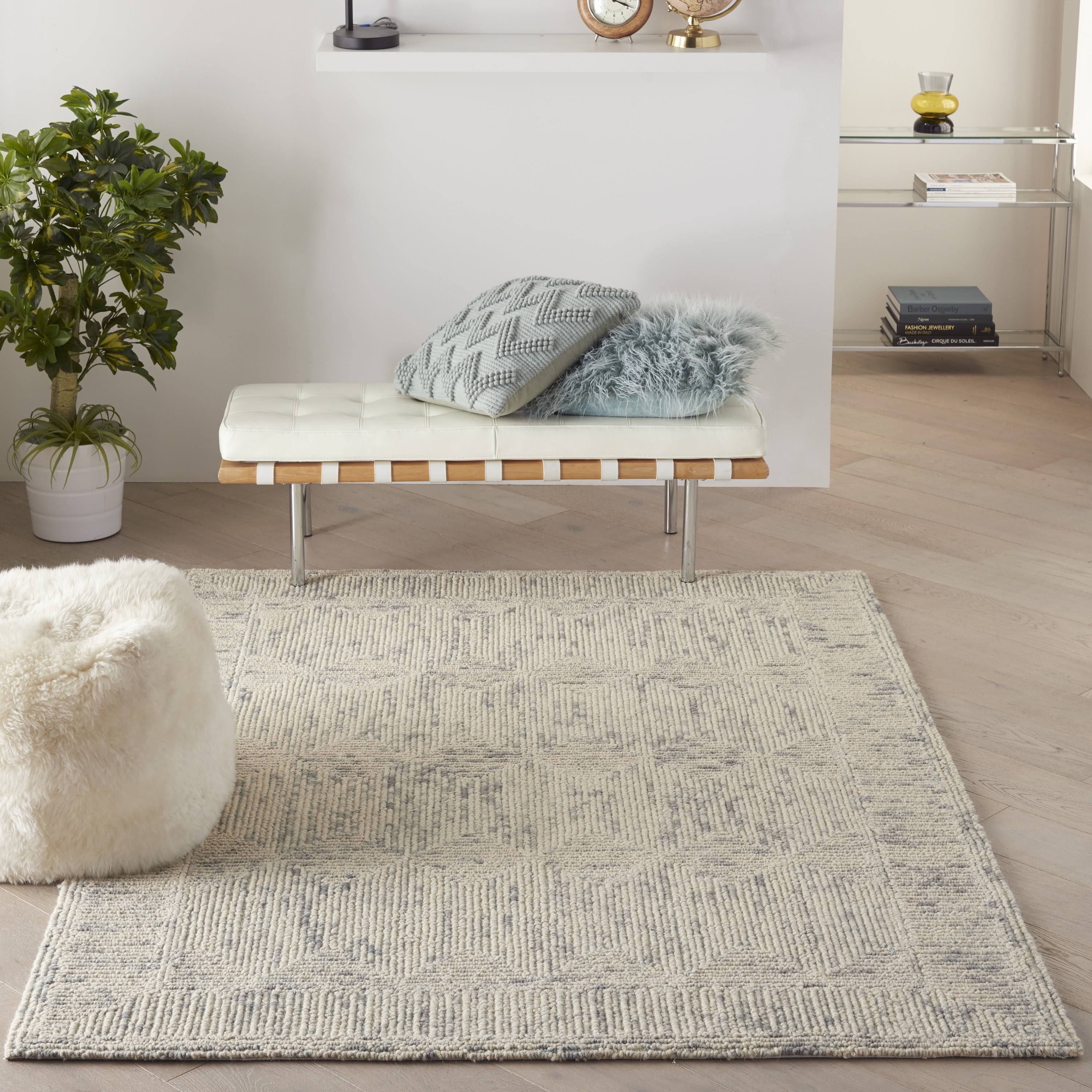 Nourison Vai04 Vail Ivory/Grey/Teal Area Rug- 5'3 X 7'DZ_KYI5SOBU