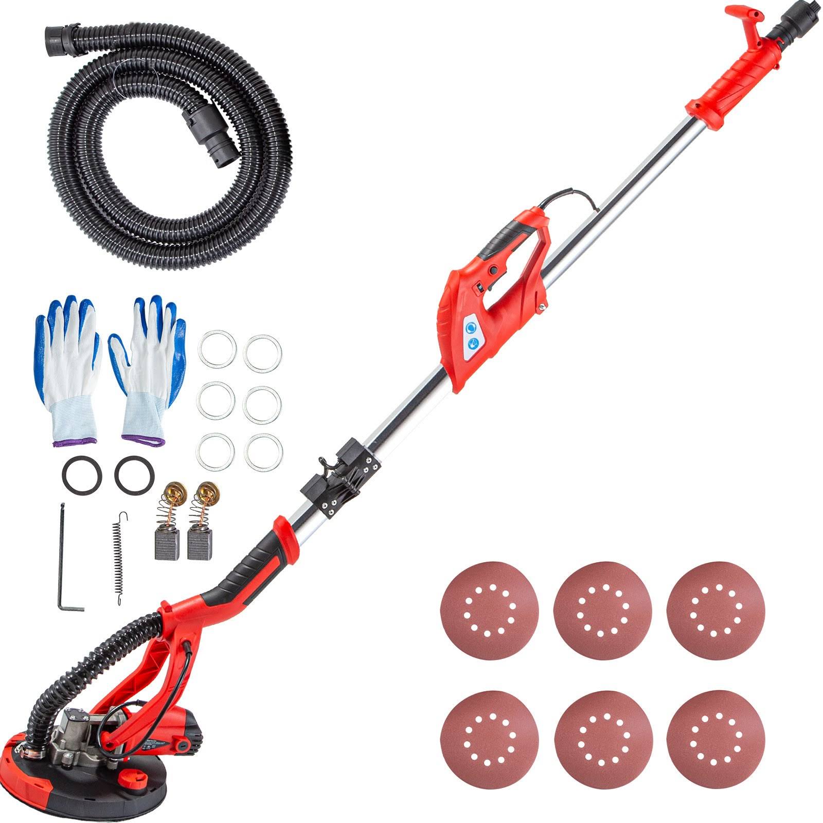 Vevor Drywall Sander 750w 225mm Flodable Handle 5 Speed W/ Led Light And Vacuum M1_HTBTFFJR