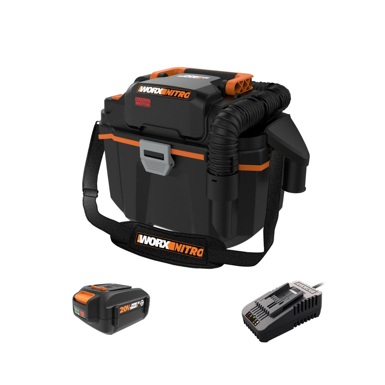 Worx Nitro Wx031l 20v 2.1 Gal Cordless Wet/Dry Vacuum (Battery And Charger Included) UN_RY6GXDXS