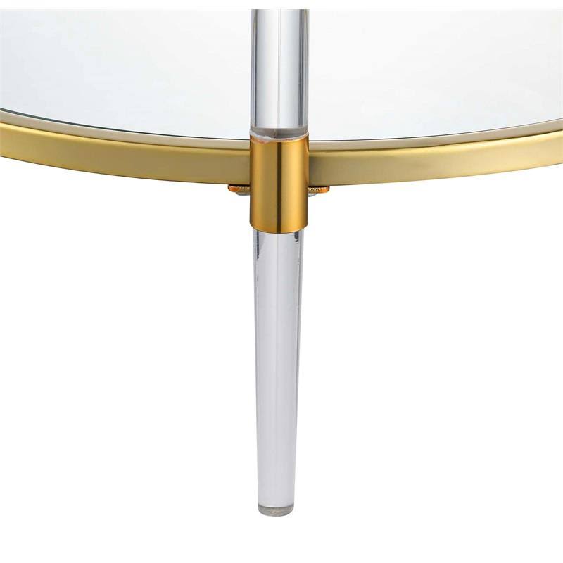 Convenience Concepts Royal Crest Acrylic Glass Coffee Table Clear/XJ_UQLRXMXT