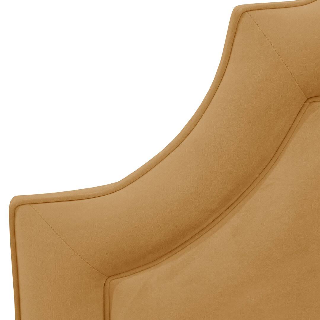 Priscilla Arched Border Upholstered Standard Bed House Of Hampton Size: Twin, Color: CG_IQH3PFU2