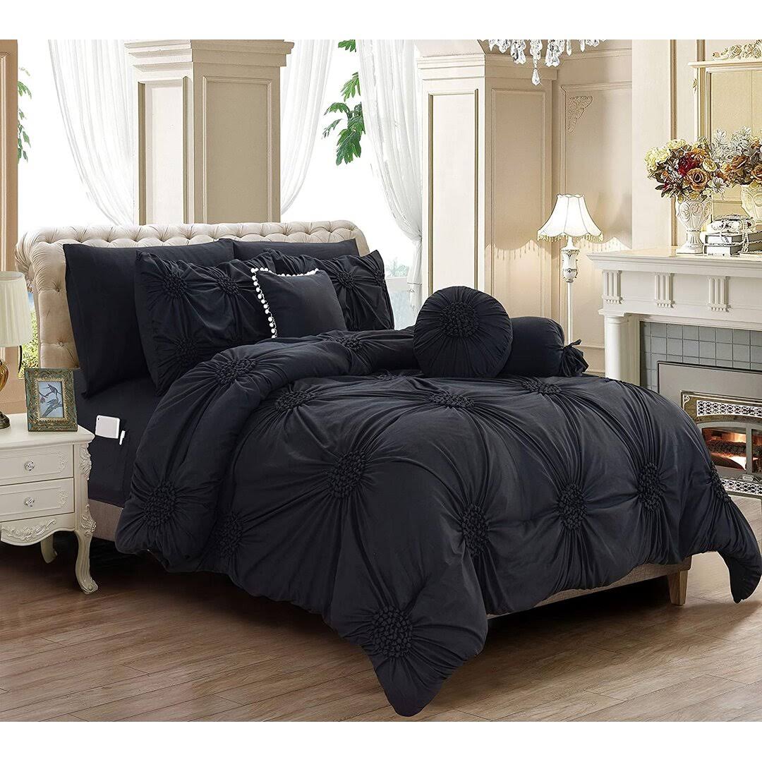Elegant Comfort Luxurious, Softest, Coziest 10-Piece Bed-In-A-Bag Sunflower Comforter, Silky Soft Complete Set Includes Bed Sheet Set With U6_QHDUWFHR