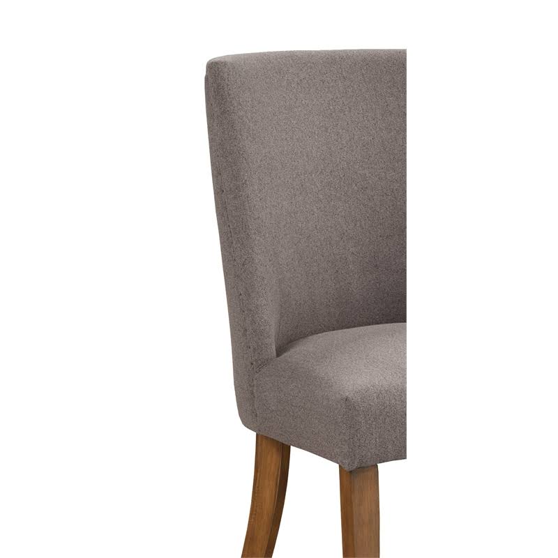 Alpine Furniture 2668-12 Kensington Upholstered Parson Chairs Dark Grey - Set Of V2_BM523S9I